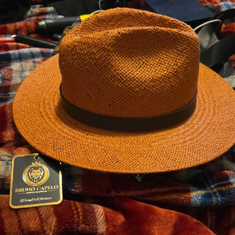 Orange Fedora Hat